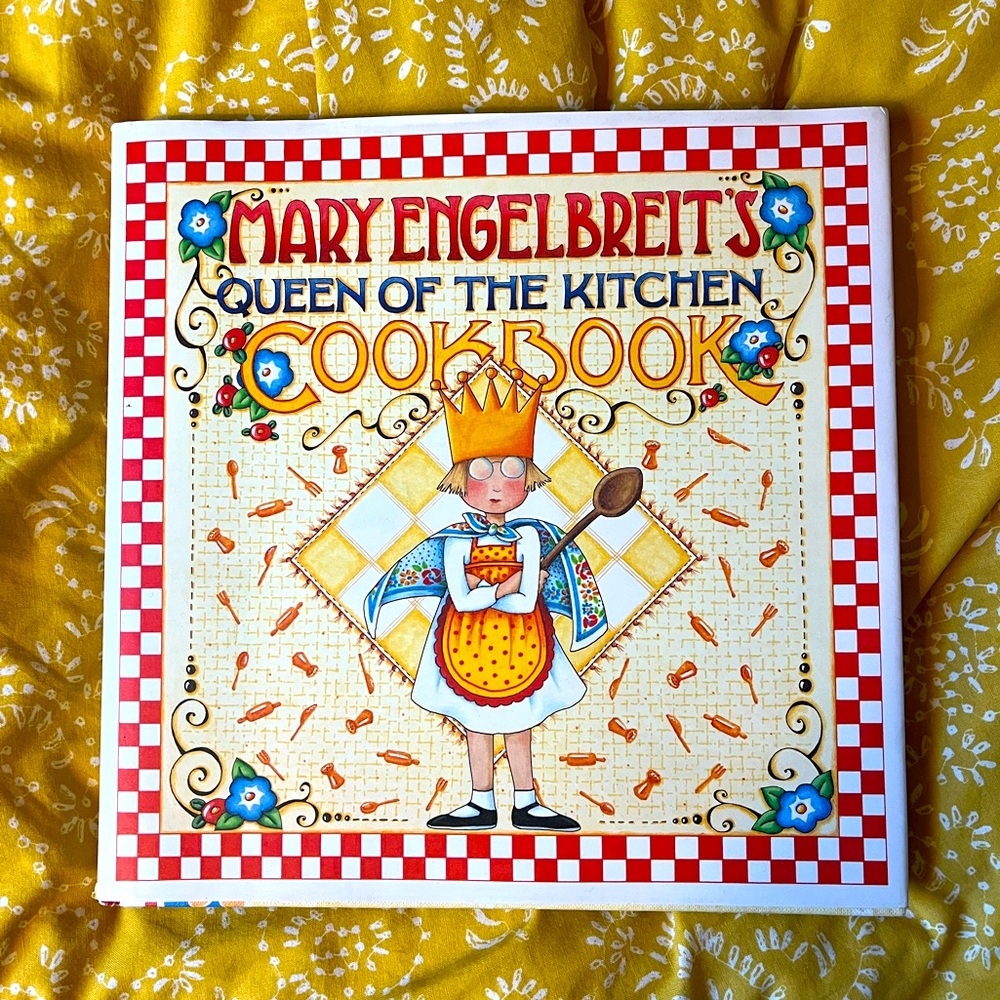 Mary Engelbreit’s Queen of the Kitchen Cookbook Hardcover Classic Art Food 90s